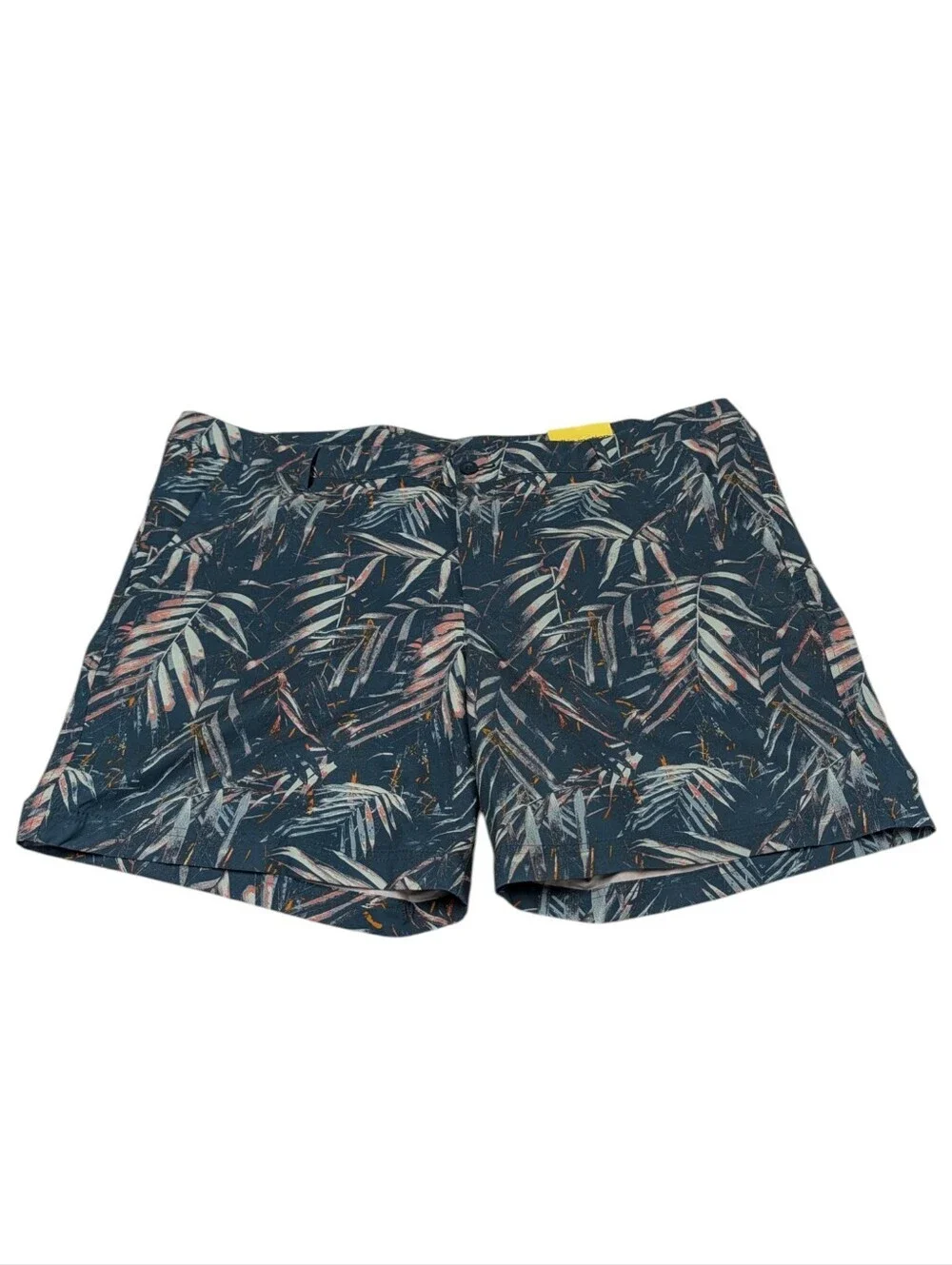 All in Motion Hybrid Shorts Mens XXL NWT Palm Leaf Print Navy Blue Athletic